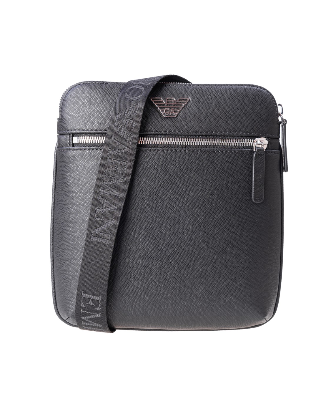 shop EMPORIO ARMANI  Tracolla: Emporio Armani borsa a tracolla piatta con placchetta aquila.
Logo.
Tinta unita basic.
Tracolla regolabile.
Zip.
Tasche interne.
Tasca esterna.
Dimensioni: 21 x 24 x 3 cm.
Composizione: 100% Poliestere.
Fabbricato in Cina.. Y4M185 Y138E-81072 number 9859373